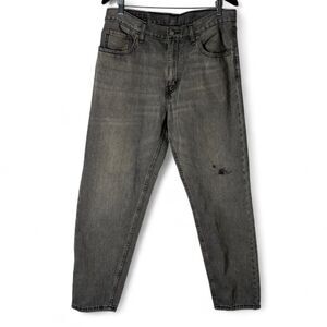 Levi's 550 '92 Reissue Faded Black Charcoal Wash Distressed Jeans 34x32 Relaxed